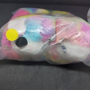 👡 Illama girls fuzzy rainbow slippers